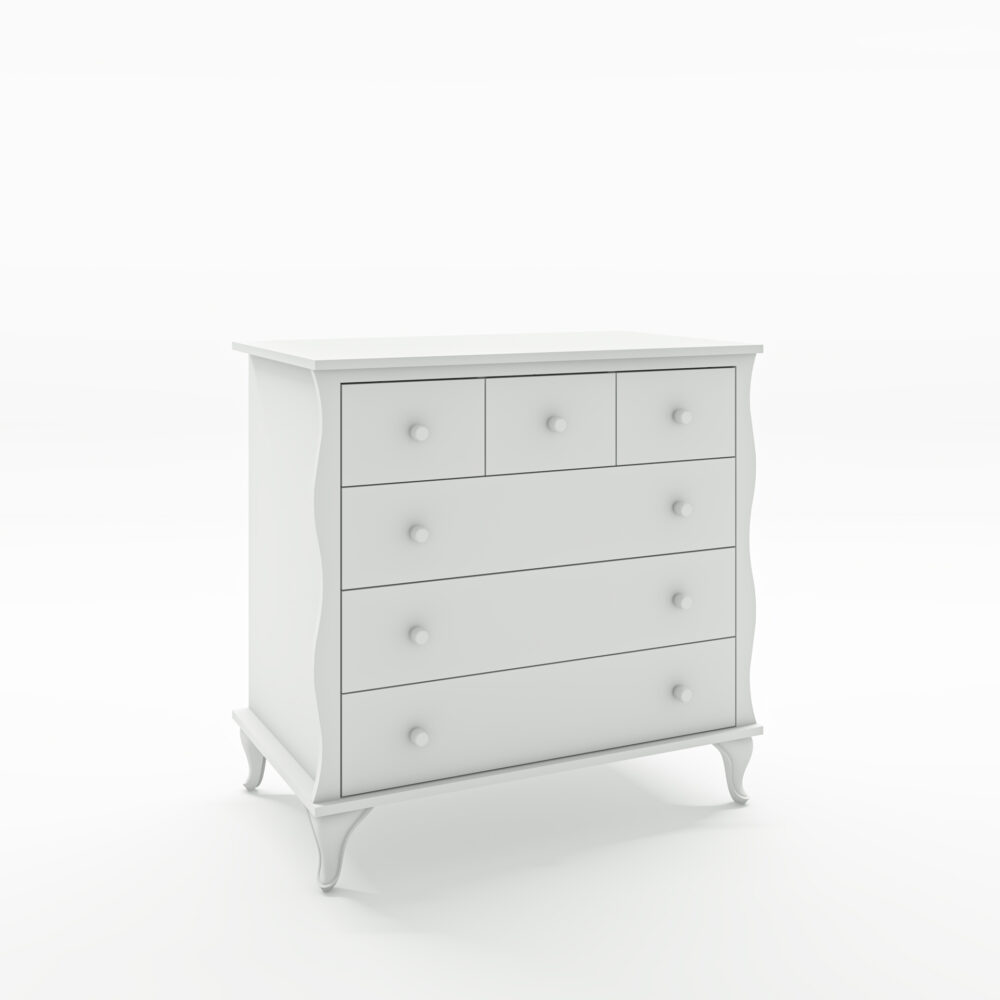 שידה לחדר תינוק דגם בל טריקה שקטה